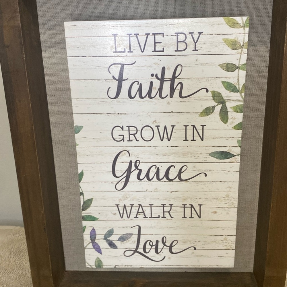 Better Homes & Garden Live by Faith Wall Art